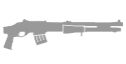 Pump-action shotgun SS3 HUD