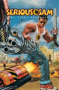 Sam on the cover of Serious Sam: The First Encounter.