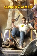 Sam on the cover of Serious Sam HD: The First Encounter.