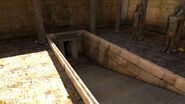 The temple's exit.