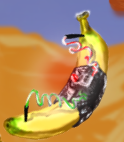 Banana grenade fired by the Battle Master.