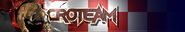 The original Croteam banner with a Werebull puncturing through.