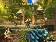 Meesterious Mia either acting as an early version of NETRICSA or a placeholder in this early gameplay screenshot.