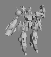 Early model without textures.