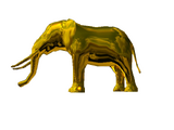 Золотая статуэтка слона