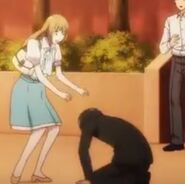 Servant x Service Tanaka falling to the ground in tears