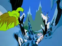 Grinchstole-animationscreencaps.com-303.webp (75 KB) The Grinch stares down at Whoville hatefully.