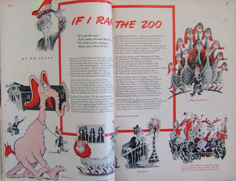 Redbook Version Of If I Ran The Zoo Dr Seuss Wiki Fandom