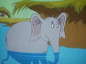 An elephant in water