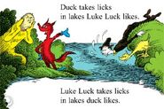 Lukes duck licks lake