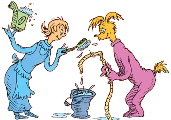 Rope Soap Hoop Soap Lady and Dog