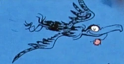 Vlad Vlad-i-koff flying through the night darkness with Horton's clover to the 100 miles wide clover field