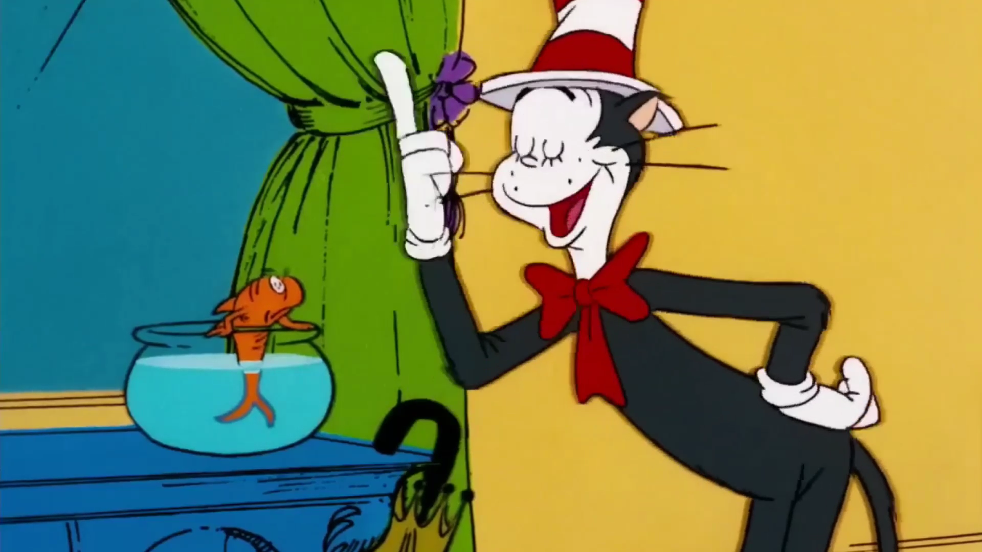 Cat in new arrivals the hat animated