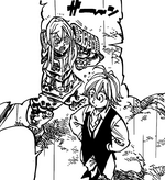 Simon est surpris par l'apparence de Meliodas