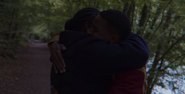 Jackson and Viv hugging