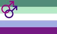 Alternate Gay Man Flag by Tumblr user gayflagblog[25]