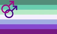 Alternate Gay Man Flag by Tumblr user gayflagblog[25]