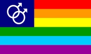 Alternate Gay Man Flag by Tomislav Todorović[55][56]