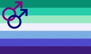 Alternate Gay Man Flag by Tumblr user gayflagblog[25]