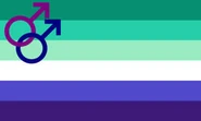 Alternate Gay Man Flag by Tumblr user gayflagblog[25]