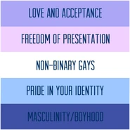 Alternate Gay Man Flag with Color Meanings by Tumblr user i-do-art-i-guess[39]