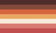 BIPOC Lesbian flag by an unknown creator, via Pride-Flags on DeviantArt