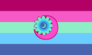 Poly Straight flag with symbol by forestcoric-mogai-fox[2]