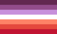 Femme lesbian flag by Sol Diaz on Twitter