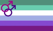 Alternate Gay Man Flag by Tumblr user gayflagblog[25]