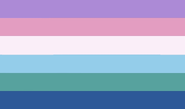 Liromeric flag for Romerics attracted to transgender women (exclusively or not)