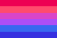 Bi lesbian flag by Catastrfy on Twitter