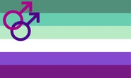 Alternate Gay Man Flag by Tumblr user gayflagblog[25]