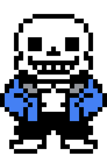 Pixilart - sans battle sprite by ink-man