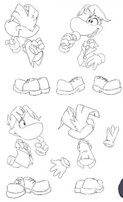 rayman coloring pages