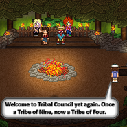 Yrsa'Ka at their fourth Tribal Council.