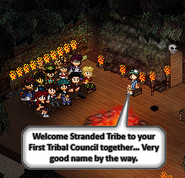 Stranded at their first Tribal Council.