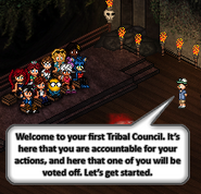 Golgora at their first Tribal Council.