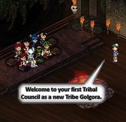 Golgora at their fourth Tribal Council.