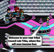 Lele at their third Tribal Council.
