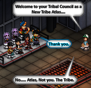 Atlas at their fourth Tribal Council.