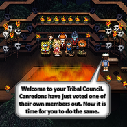 Fabluens at their third Tribal Council.