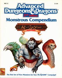 Monstrous Compendium Al-Qadim Appendix (1992) - Potworne Kompendium Dodatek Al-Qadim - zbiór potworów dla Zakhary