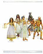 Priests of Nephthzs, Thoth, Osiris, Set, Sebek