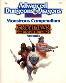MC5 Monstrous Compendium Greyhawk Adventures Appendix (MC5) (1990) - Potworne Kompendium Dodatek Przygód Greyhawka (PK5)