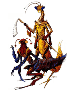 Tri-kriny to'ksa (po prawej) i jeral (po lewej),  (1995)