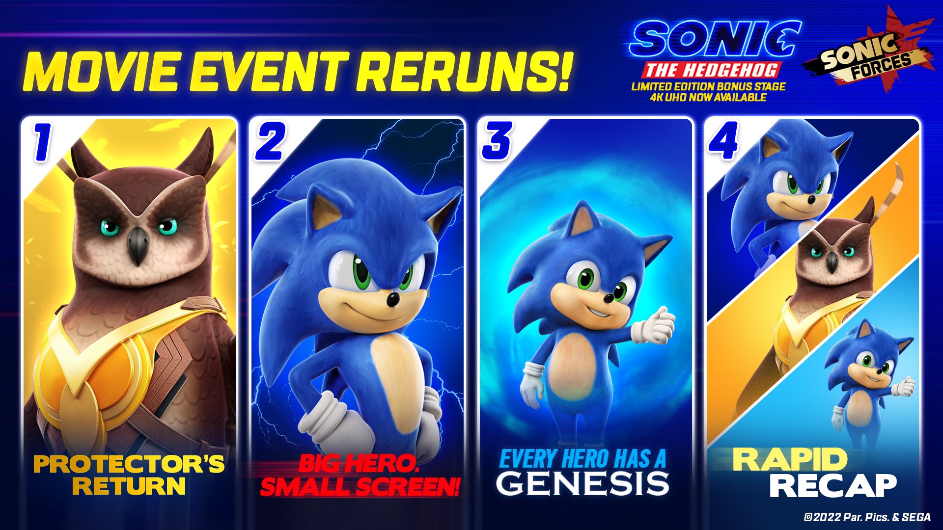 Sonic the Hedgehog on X: Take the big screen action home with you with  #SonicMovie2 events in Sonic Dash and Sonic Forces this month!   / X