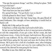 Teaser #23 (from the exclusive bonus short story "A Friendly Game" included in the Barnes & Noble and Forbidden Planet editions)