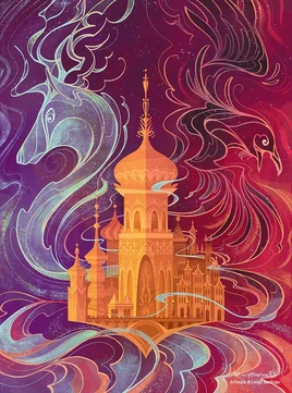 A Crow, Little Palace, Morozova's stag and streets of Ketterdam by Rosie Fowinkle