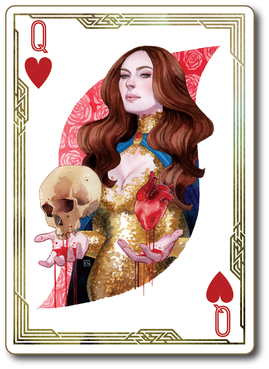 fan art of nina zenik as a playing card