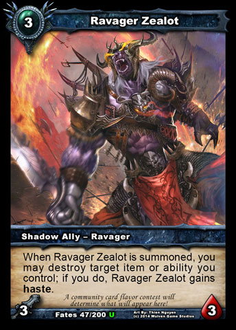 Ravager Zealot | Shadow Era Wiki | Fandom